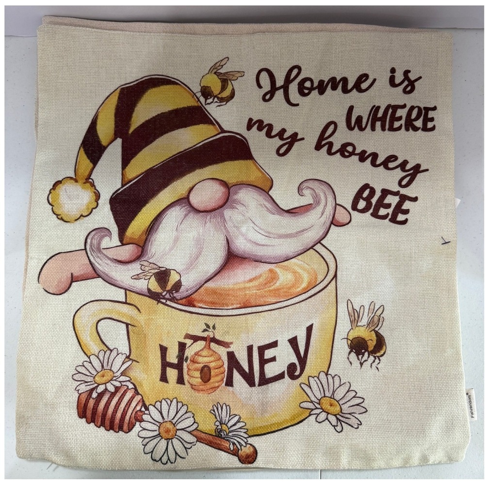 Farmhouse Seasonal Pillow Cover Bundle Bee Pumpkin Fall Spring Zip Covers